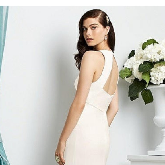 Dessy Collection Full Length V-Neck Gown